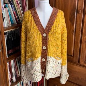 Colorful Oversized Sweater Cardigan